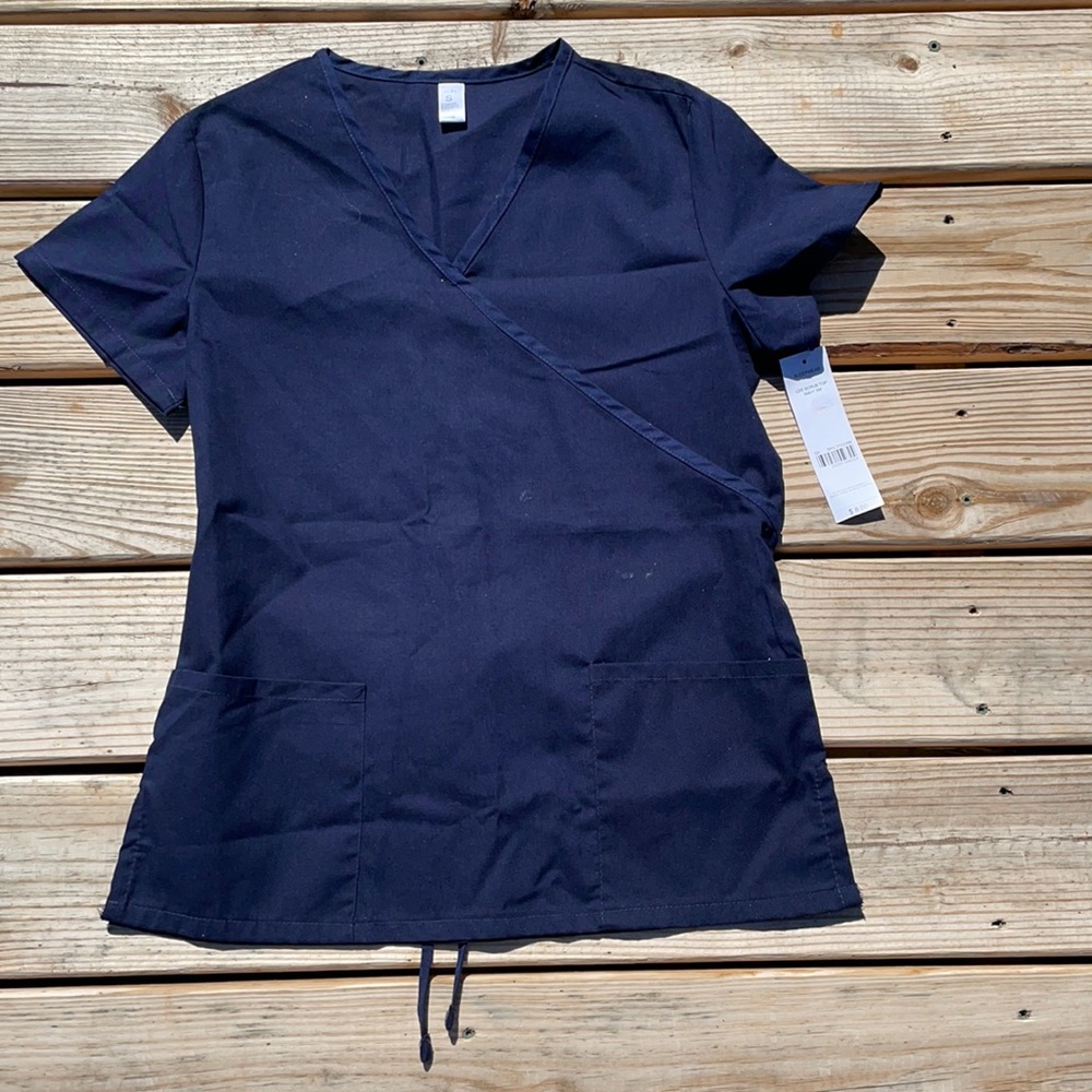 Just Be… Navy Small Scrub Top